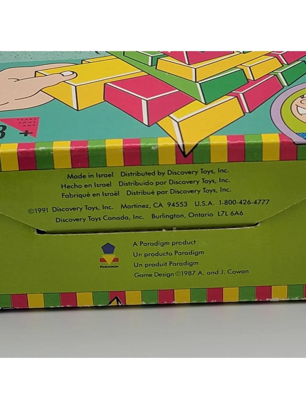 VTG 80s 90s Timber Stacking Block Game For 1-6 Players